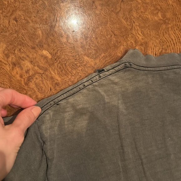 VINTAGE 1991 Hulk Hogan Shep Ramsey Suburban Commando Tee sz men’s L Grey Worn - Picture 8 of 9